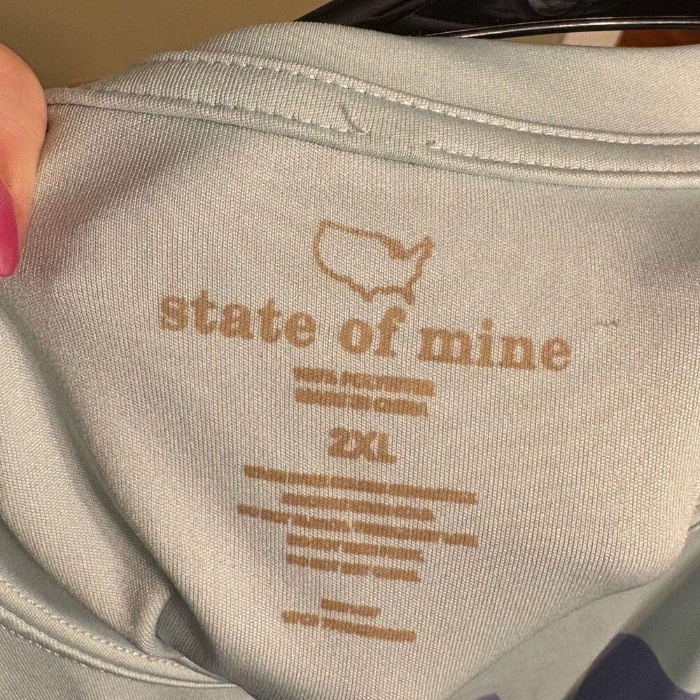 State of Mine Unisex Turquoise Blue Long Sleeve Minnesota Shirt 2XL - Picture 4 of 6